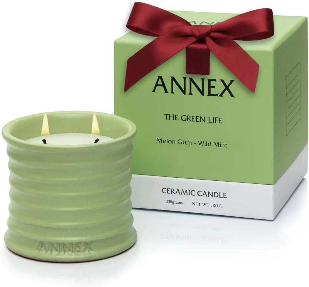 Handmade Ceramic Candle Jar With Soy Wax And Botanical Scent