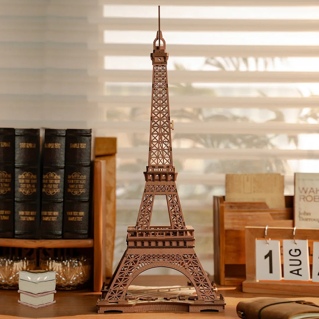 Robotime Rolife Night Of The Eiffel Tower 3D Wooden Puzzle