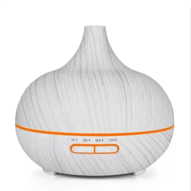 Smart Home Diffuser With Remote Control Wood Grain Aromatherapy Humidifier