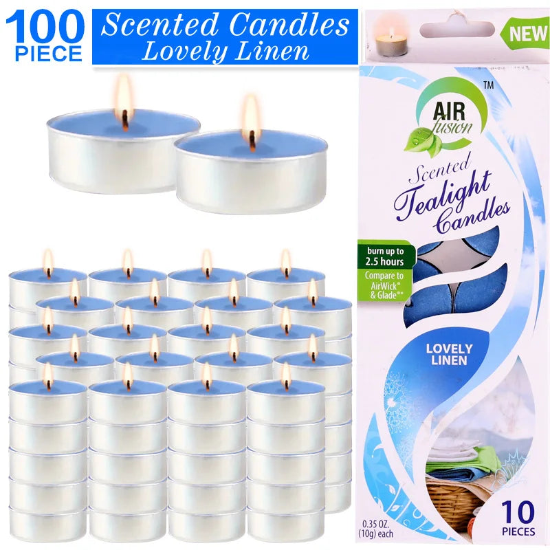 Air Fusion Tea Lights Aromatherapy Candles 2.5 Hour Burn Time