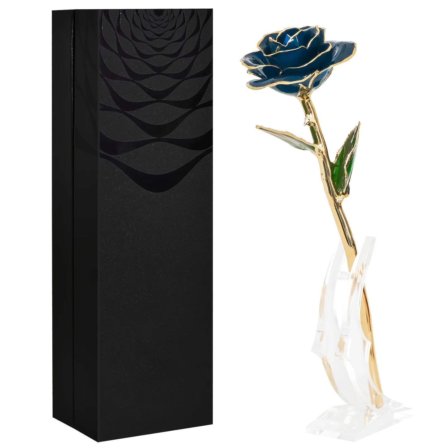 Lacquered Metal Rose Wedding Gift For Valentines Day
