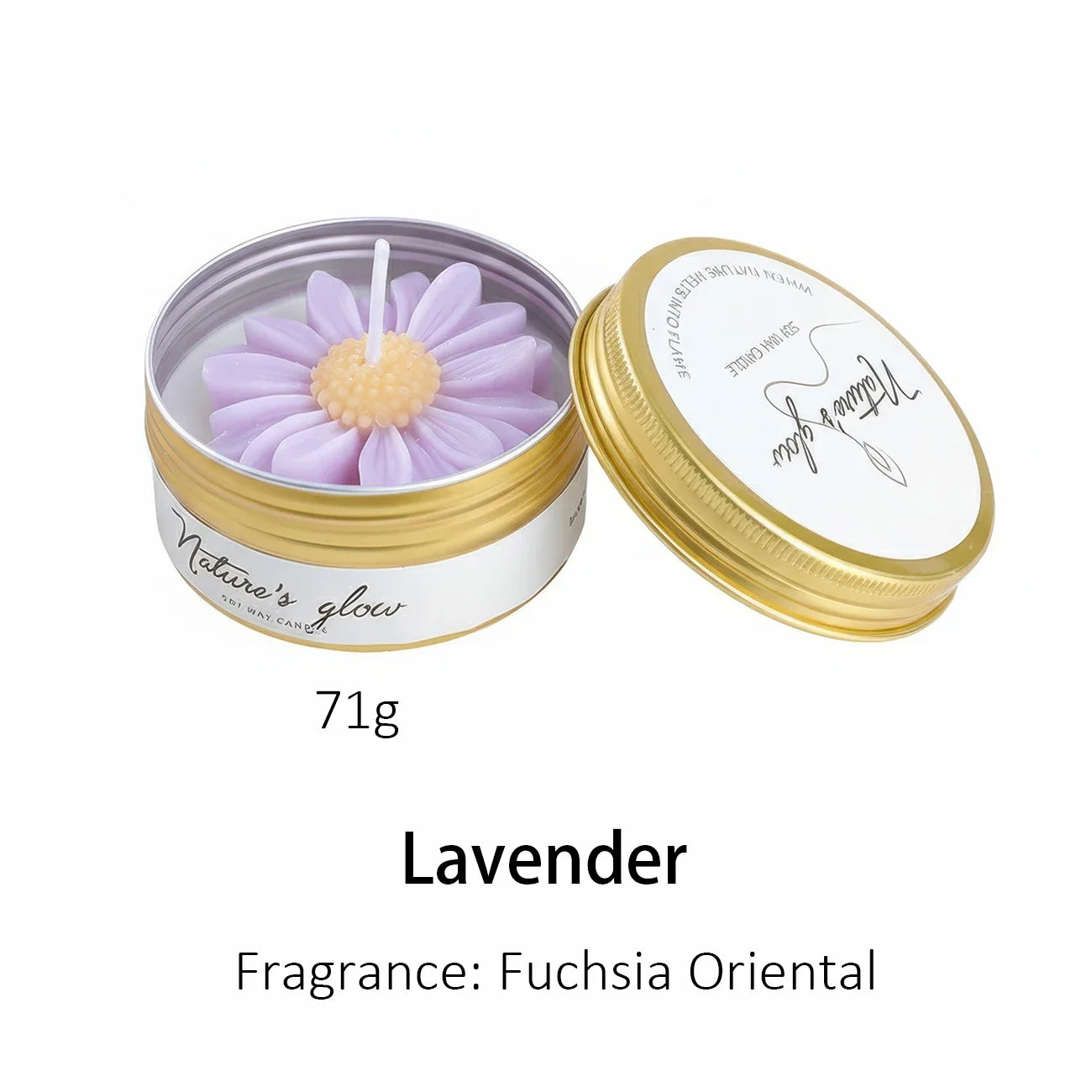 Chamomile Scented Soy Wax Candle Tin For Relaxing Bedroom Decor