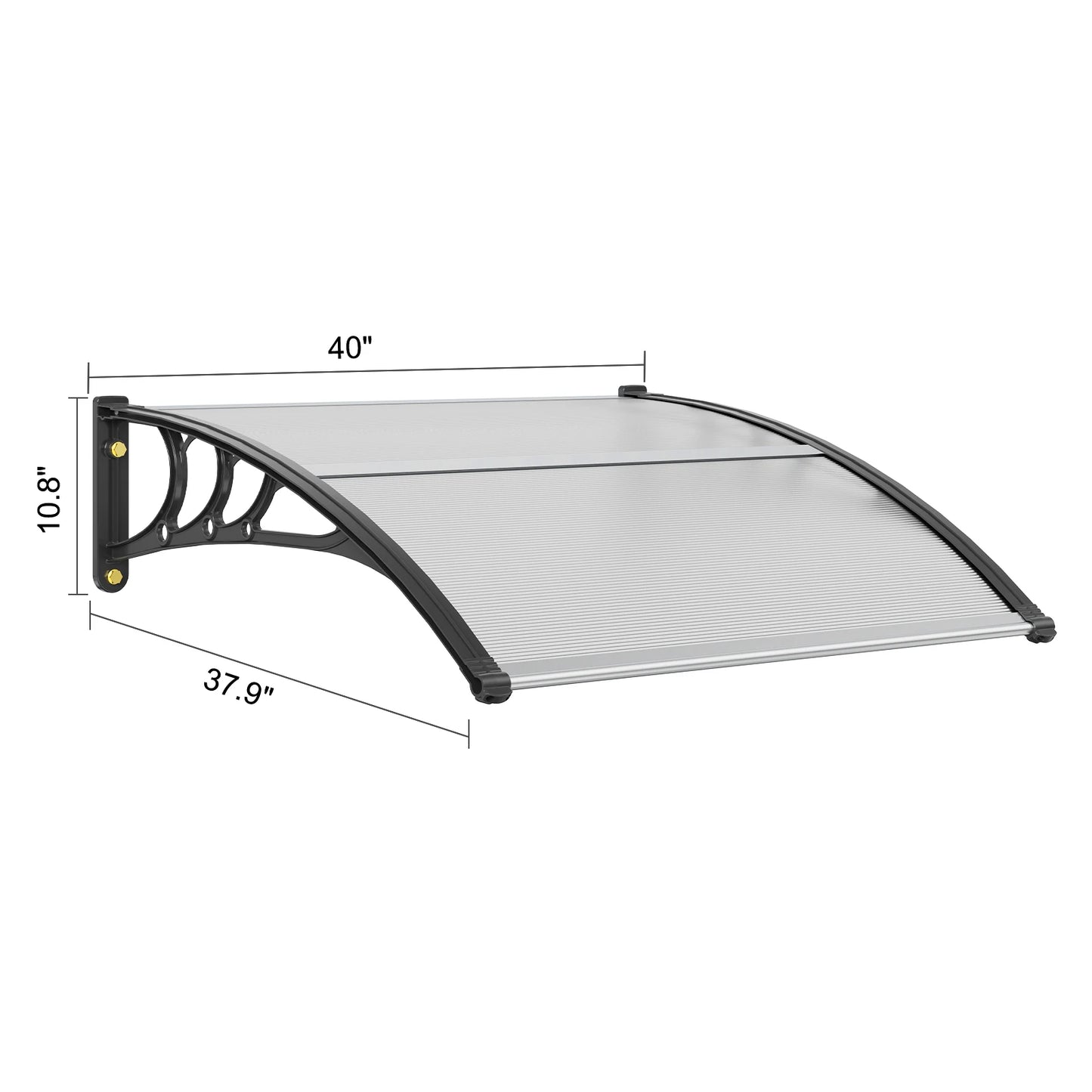 Polycarbonate Window Door Awning Canopy For Sun Protection