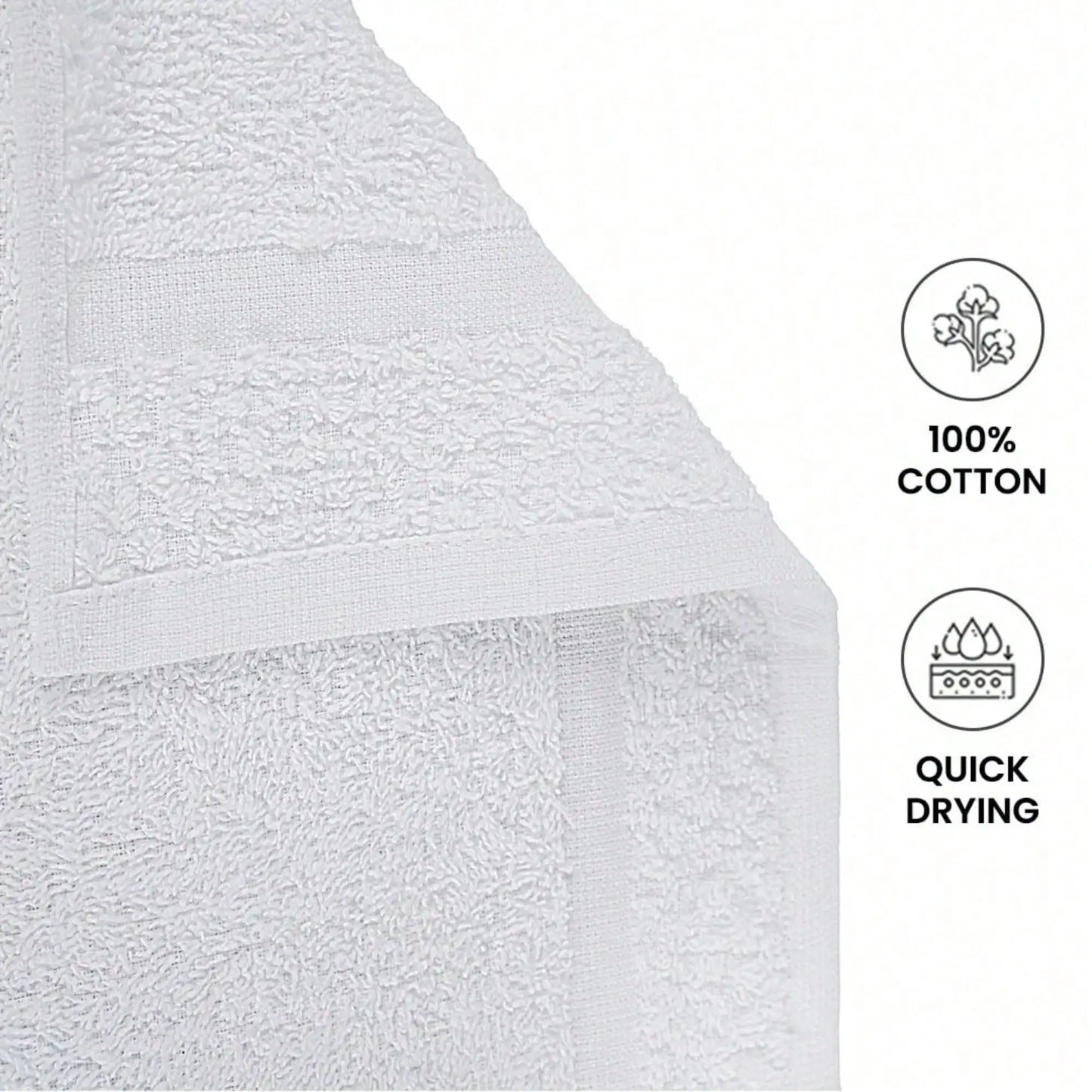 Cotton Bath Towel Set Highly Absorbent And Quick Dry Everyday