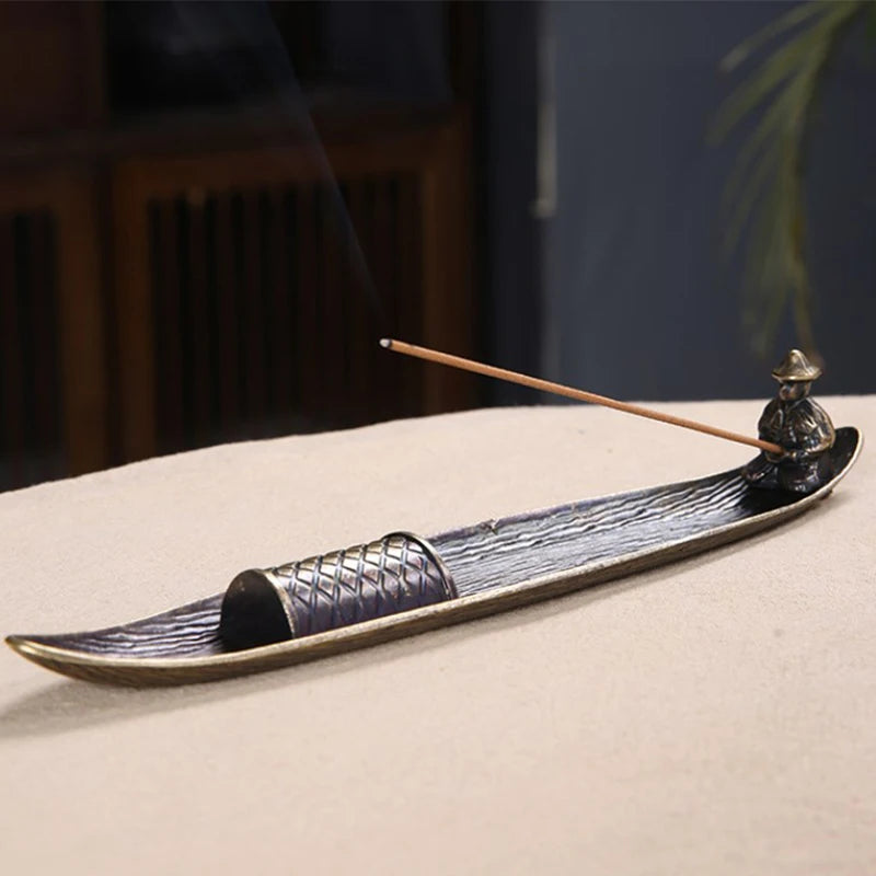 Bodhi Leaf Incense Holder Heat Resistant Burner For Tea Room And Home Decor Accessory