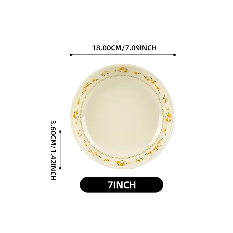 Shunxiang French Floral Ceramic Dinnerware Set