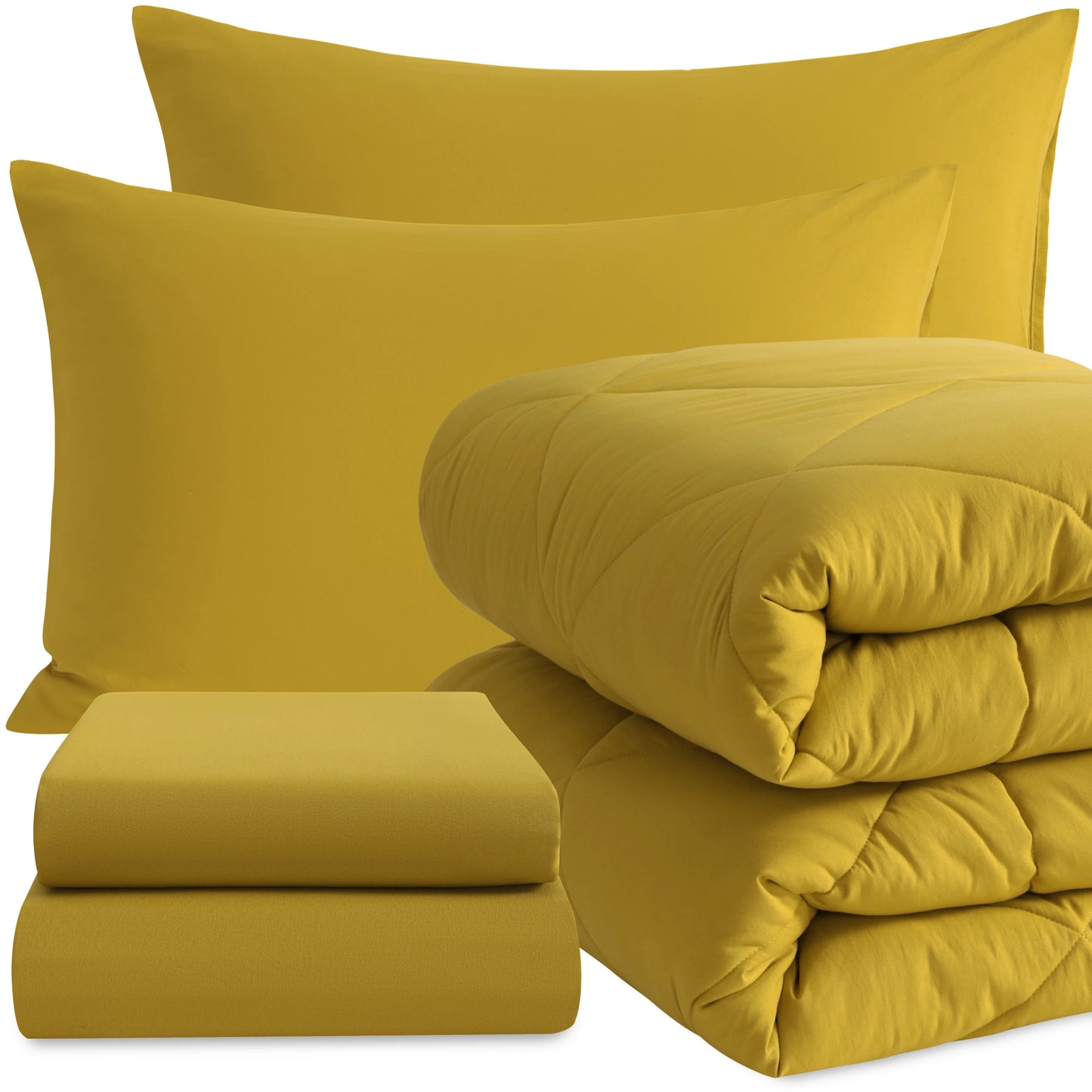 Ntbay 5 Piece Breathable Bedding Comforter Set for Home