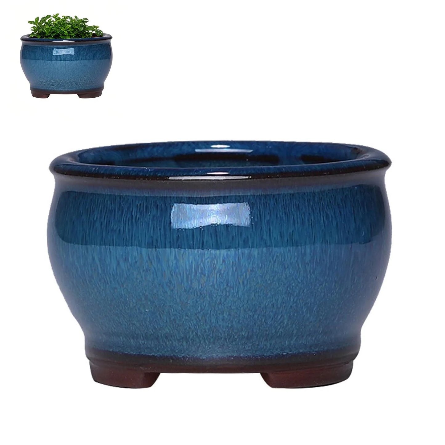 Ceramic Garden Planter Pots With Drainage Holes For Indoor Plants