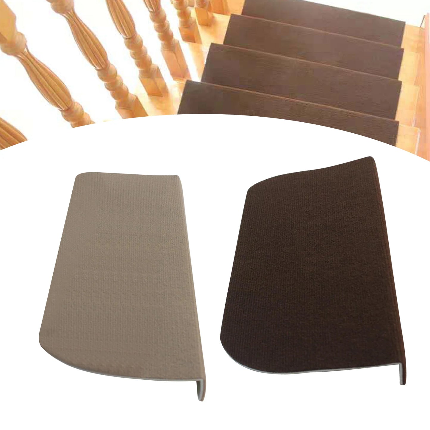 Non-Slip Carpet Stair Treads for Safe Indoor Stairs and Pets
