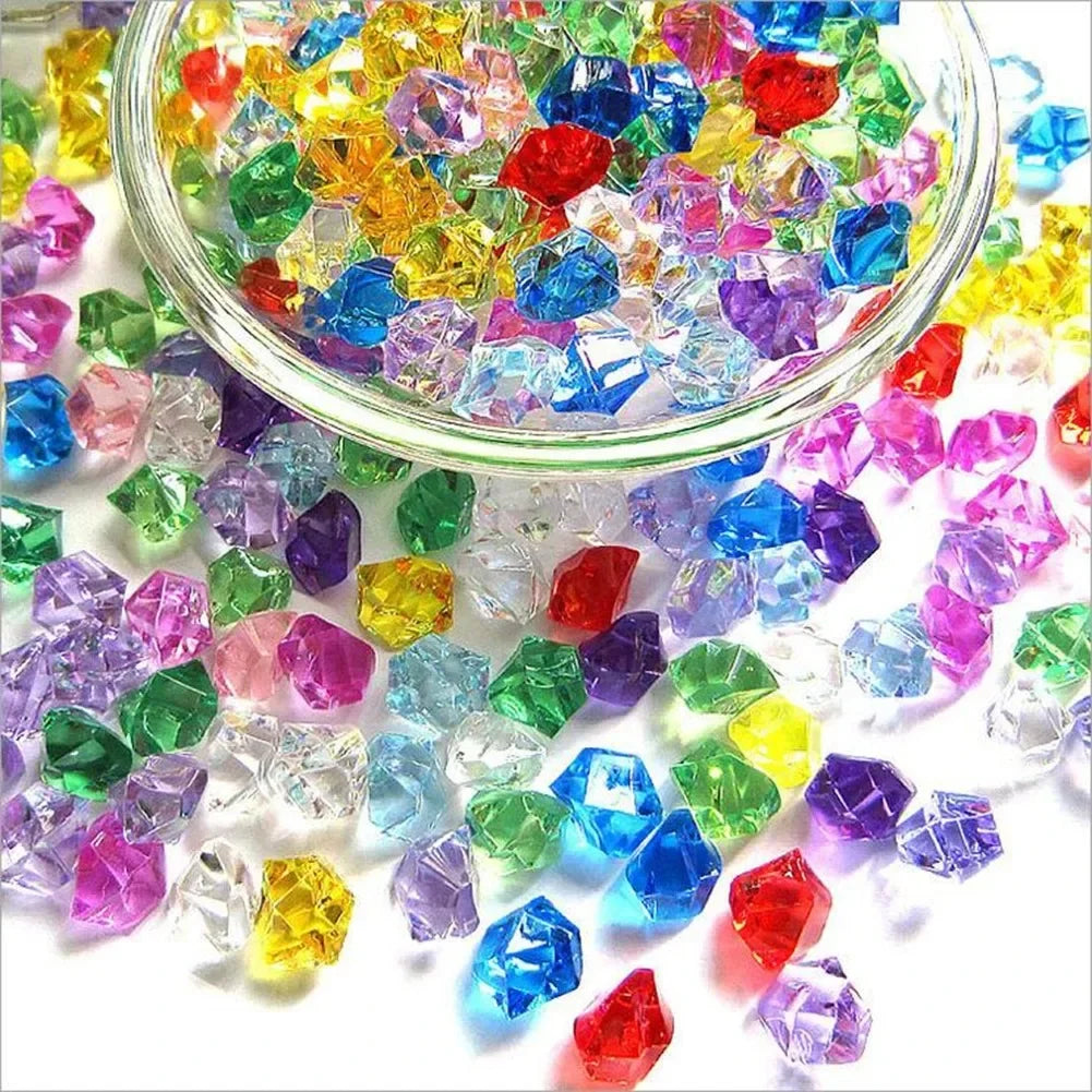 Crystal Clear Acrylic Crushed Ice Vase Fillers 100/200 Pieces