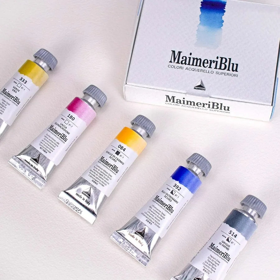 Introductory Single Pigment Watercolor Paint Set For Artists