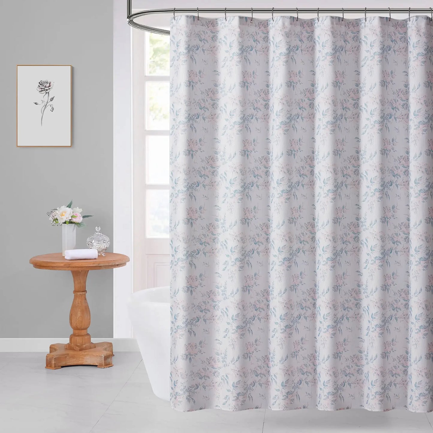 My Texas House Floral Shower Curtain Bath Accessory Set