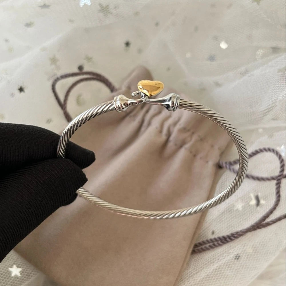 Elegant Moissanite Silver Cuff Bracelet For Women Everyday Gift