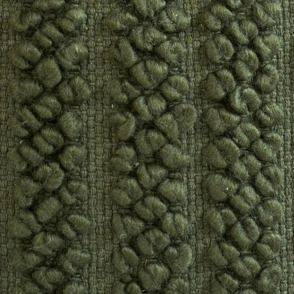 Lux Wool Blend Throw Pillow Cover With Textured Square Design