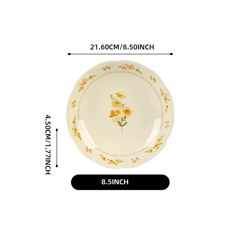 Shunxiang French Floral Ceramic Dinnerware Set