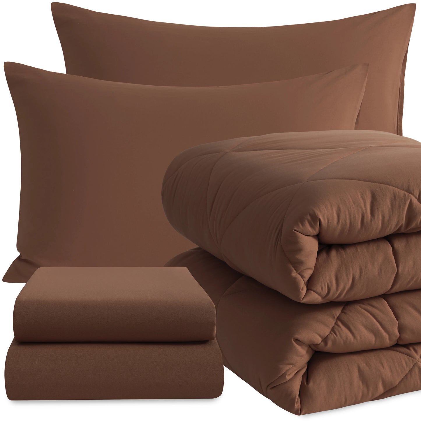 Ntbay 5 Piece Breathable Bedding Comforter Set for Home